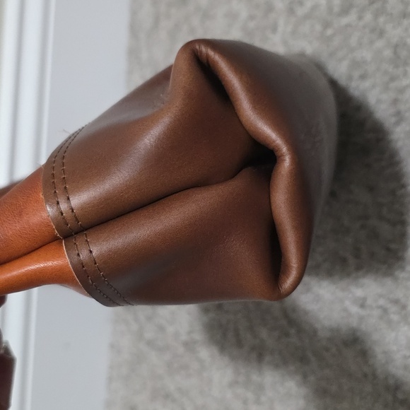 KMM & Co Genuine Leather Chestnut Derby and Harvest Buccaneer Mini Panel.Tote - Picture 6 of 12